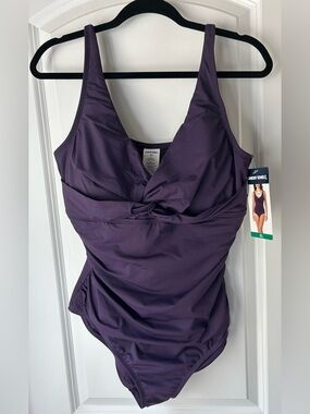 Lands' End Deep Purple Swimsuit